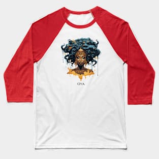 Oya - Yoruba goddess of storms and change - Illustration of an African God Baseball T-Shirt